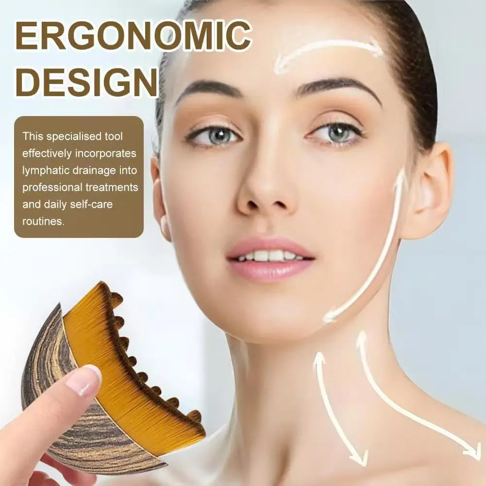 New Lymphatic Contour Care Facial Massage Brush with Storage Box for Facial Stimulating And Contouring Beauty World Shop