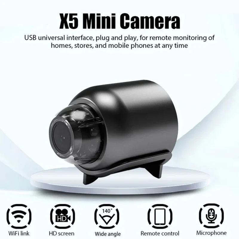 Wireless WiFi 1080P HD Mini Camera Baby Monitor Indoor Security Surveillance Night Vision IP Cam Video Recorder Safety Camcorder Beauty World Shop