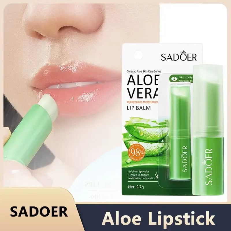 Aloe Lip Balm Healing Lasting Moisturizing All-natural Lip Mask For Dry Lips Lip Moisturizing Power Lip Care Nourishing Repair Beauty World Shop