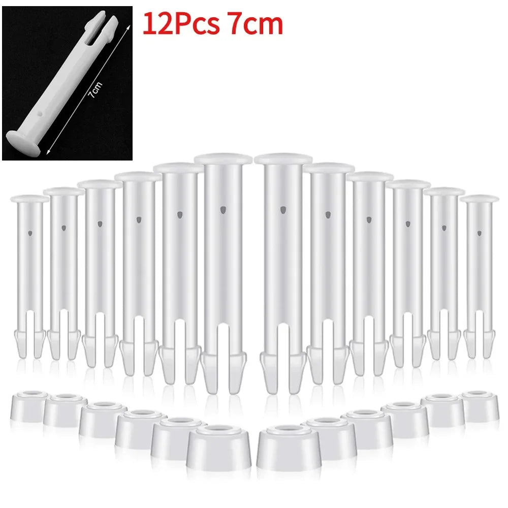 12/24Pcs Replacement Plastic Pool Joint Pins for Intex Round Metal Frame Pools with Rubber Seals Lock Set Swimming Pool Parts Beauty World Shop