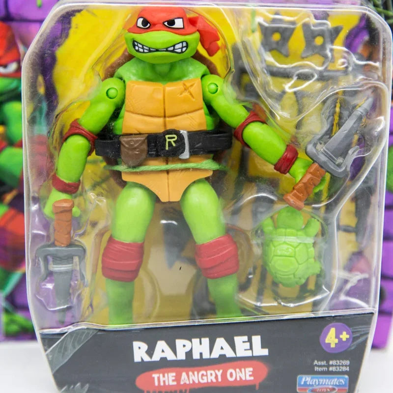 Teenage Mutant Ninja Turtles Action Figures Raphael Michelangelo Joint Movable Table Ornament Collectible Kids Birthday Gifts Beauty World Shop