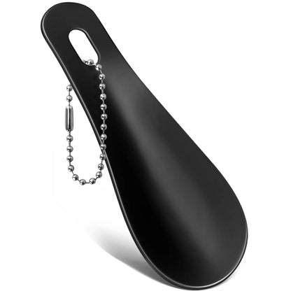 1pc stainless steel metal shoehorn, portable shoehorn, shoe wearing aid, essential for home travel Beauty World Shop