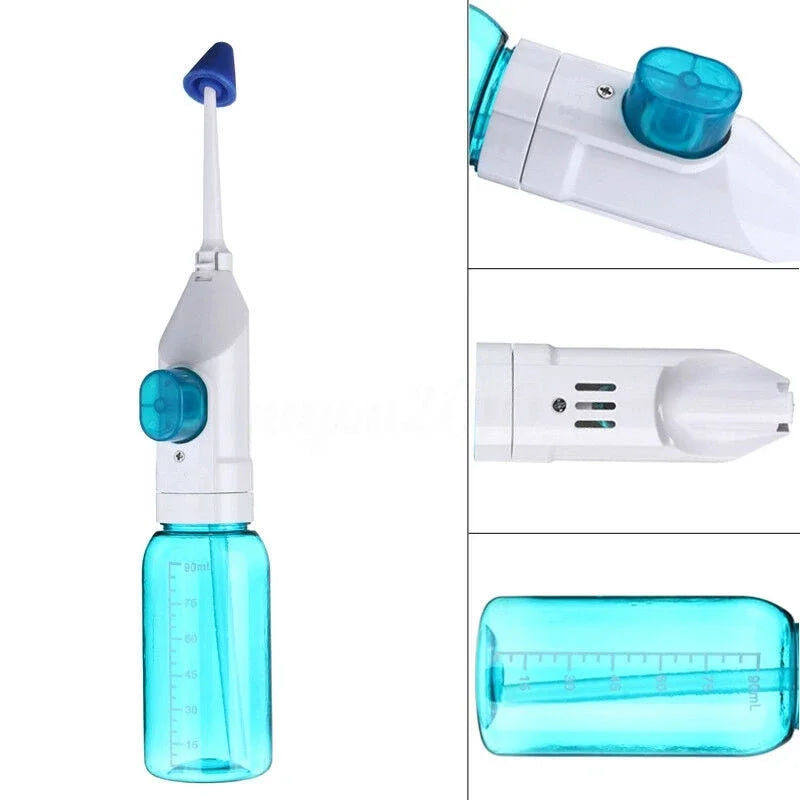 1Pcs High Pressure Oral Irrigator Portable Teeth Clean Water Dental Floss Manual High Pressure Water Toothpick For Household Beauty World Shop