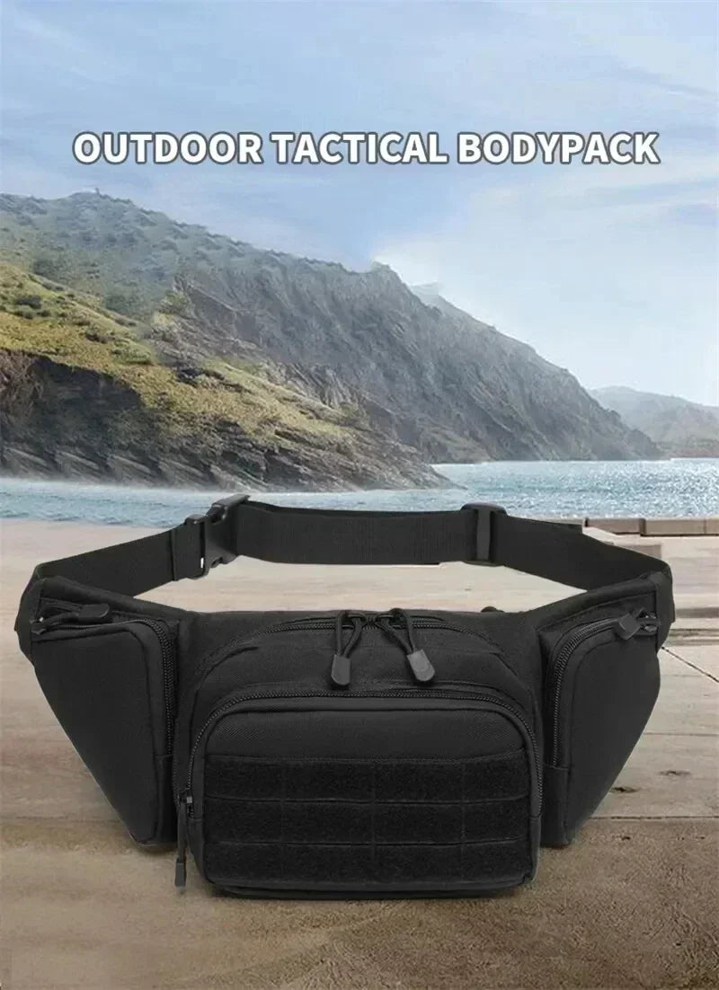 Packs for Men Nylon Shoulder Hiking Tactical Multi-function Waist Pack Fanny  Mobile Phone Bag Sports High-capacity Waist Bag Beauty World Shop