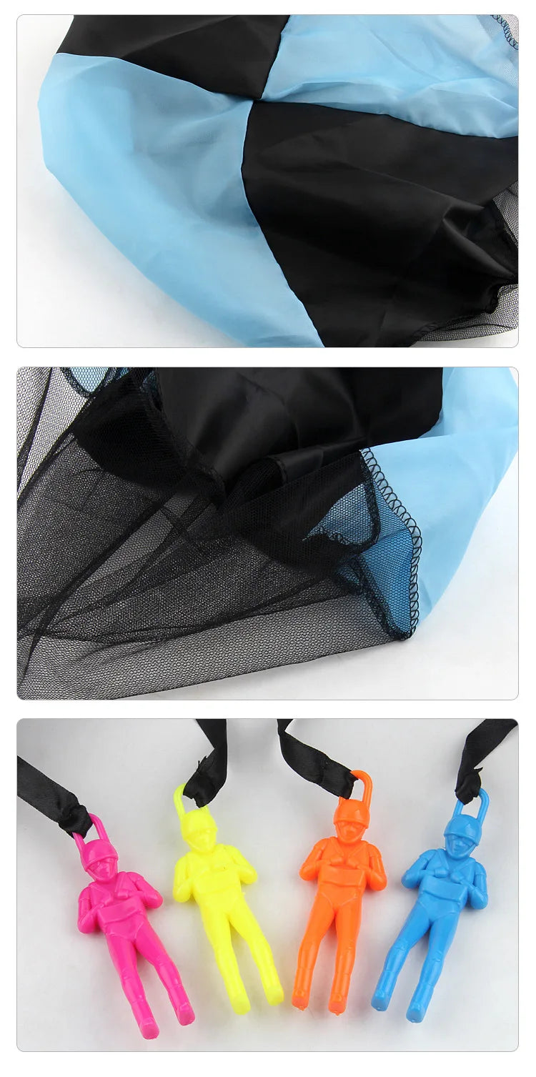 1pcs Hand Throwing Parachute Outdoor Funny Toys Game Play Toys for Fly Parachute Sport with Mini Soldier Toys Beauty World Shop