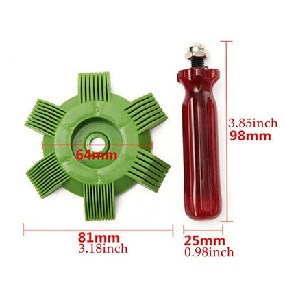 Universal Car A/C Radiator Condenser Fin Repair Comb Cooler Air Conditioner Straightener Cleaning Tools for Auto Cooling System Beauty World Shop