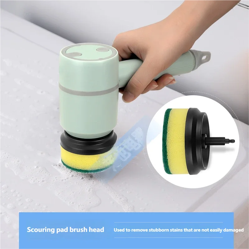 2025 Multi Functional Wireles Electric Cleaning Brush Household Toilet Cleaning Tool Handheld Kitchen Cleaning Brush