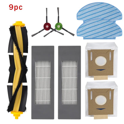 Accessories For ECOVACS Deebot T8 AIVI N8 Pro AIVI N9 N10 N10 Plus Side Brush,Main Brush,  Filter, Dust Bag,Hepa Filter Beauty World Shop