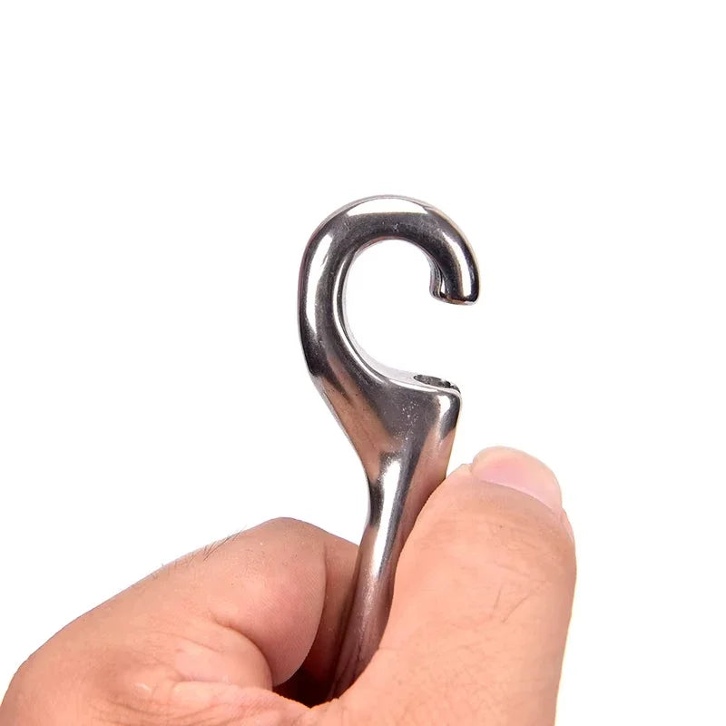 65mm 90mm 100mm 115mm Double Ended Scuba Diving Hook Stainless Steel Eye Bolt Snap Hook Quick Draw Link Carabiner Beauty Trend Shop