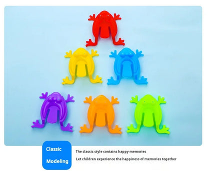 20pcs Bouncing Frog Nostalgic Toys For Children Kindergarten Educational Toy Jumping Frog Toy Christmas Gift Beauty Fashion