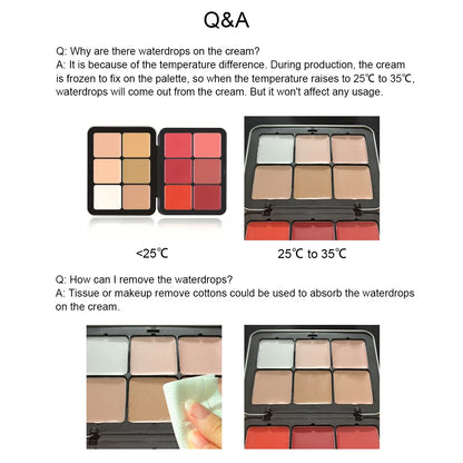 12-color iron box concealer blush cream matte highlight contour makeup all-in-one palette Beauty World Shop