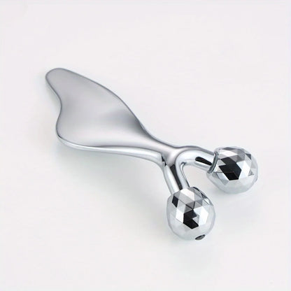 2 IN 1 3D Facial Massager & Gua Sha Massage Tool Cold Roller For Face Eyes Chin Lift Tightening Skin Tool Sculpting Beauty Tools Beauty World Shop