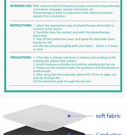 5*5cm  Unit Replacement Pads Non-woven Self Adhesive for  Patches Digital Machine Massager Body Massager Sticker Beauty World Shop