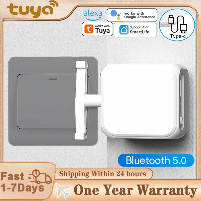 Tuya Fingerbot Wireless Control Light Switch Off Tool Automatic Button Pusher Adjustable Switch Press Robot Lazy Remote Control