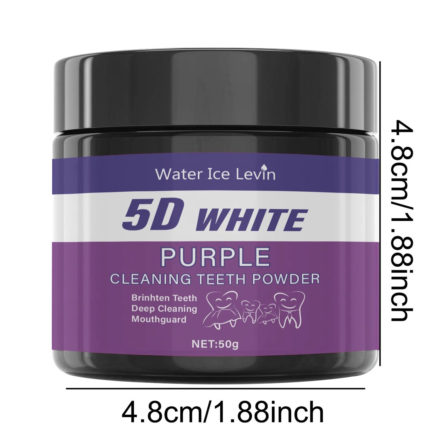Purple Tooth Cleaning Powder - Sulfate-Free, Deep Cleaning and Polishing, Whitens Teeth in 5 Days, Portable for Daily Use and Travel Beauty World Shop