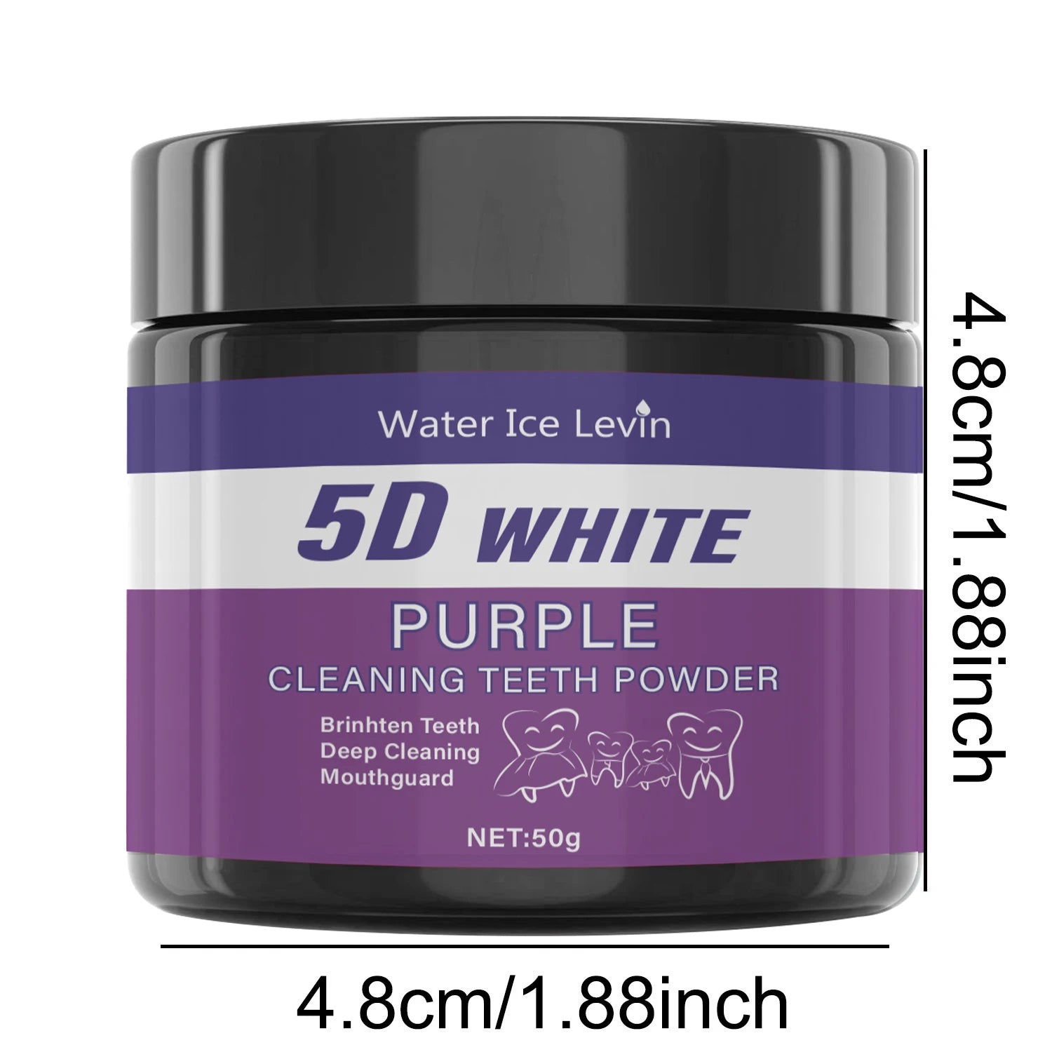 Purple Tooth Cleaning Powder - Sulfate-Free, Deep Cleaning and Polishing, Whitens Teeth in 5 Days, Portable for Daily Use and Travel Beauty World Shop