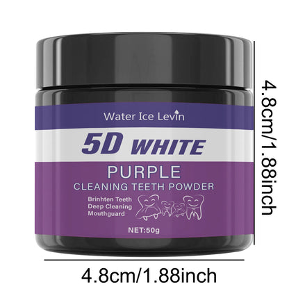Purple Tooth Cleaning Powder - Sulfate-Free, Deep Cleaning and Polishing, Whitens Teeth in 5 Days, Portable for Daily Use and Travel Beauty World Shop