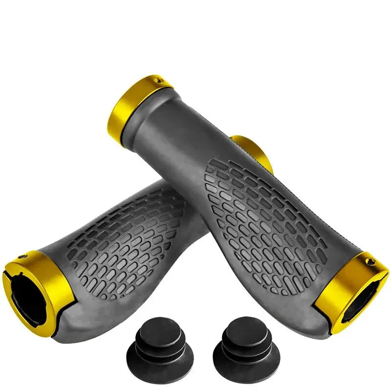 MTB Bicycle Rubber Grips Alloy Lock Bilateral Lock Handlebar Grips Anti Slip Cycling Handlebar Sleeve BMX Bicycle Accessories Beauty World Shop