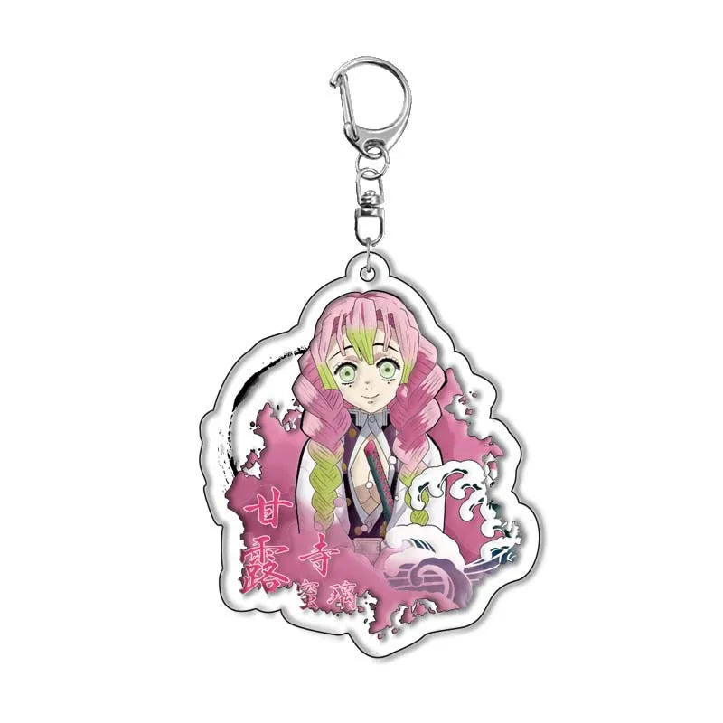 Demon Slayer doll toy Kimetsu No Yaiba Blade of Ghost Keychain Acrylic Pendant Car Key Chain Fans kids Xmas Gift Anime Jewelry Beauty World Shop