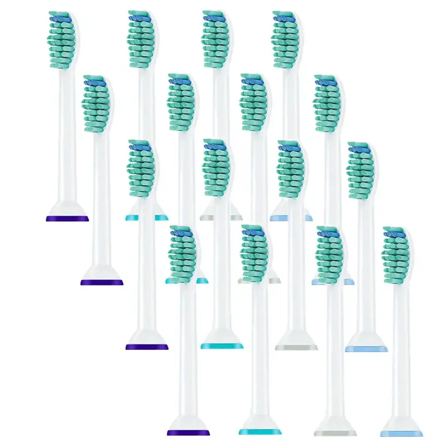 4-32pcs Electric Toothbrush Replacement Heads Compatible with Philips Sonicare Replacement Brush Heads Click-on Handles Beauty World Shop