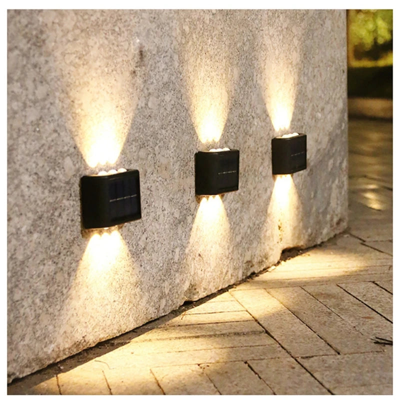 Solar LED Outdoor Light Solar Lighting Sensor Lamp Streetlights Exterior Garden Decoration Garland Waterproof Solar Wall Light Beauty World Shop