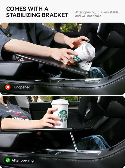 YZ For Tesla Model 3 Highlan Modle Y X S 2018-2026  Steering Wheel Laptop Tray Travel Desk Portable Office Table Car Accessories Beauty World Shop