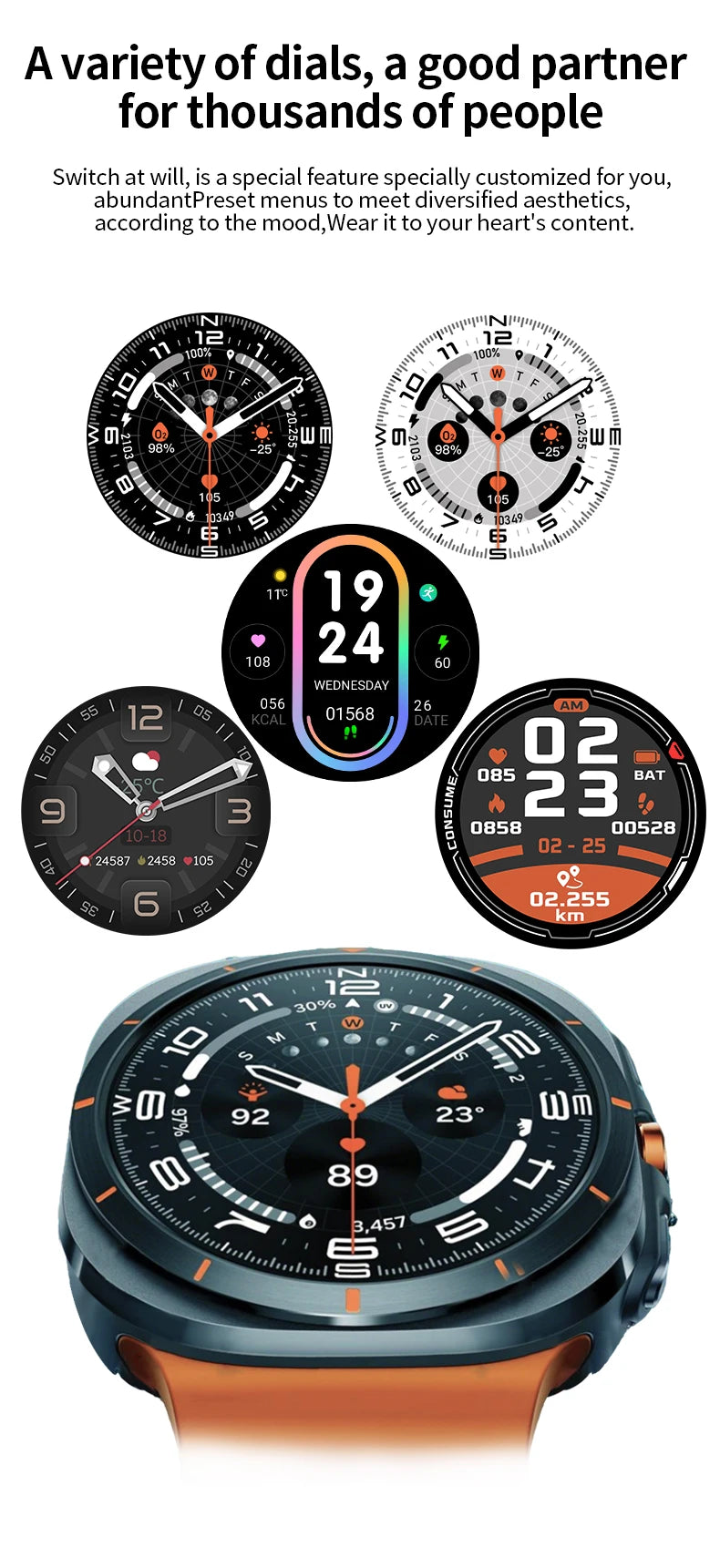 G.L Wear 2025 New Smartwatch for Men Heart Rate Monitoring Bluetooth Calling Fitness Tracking Pedometer Men's Smartwatch Beauty World Shop