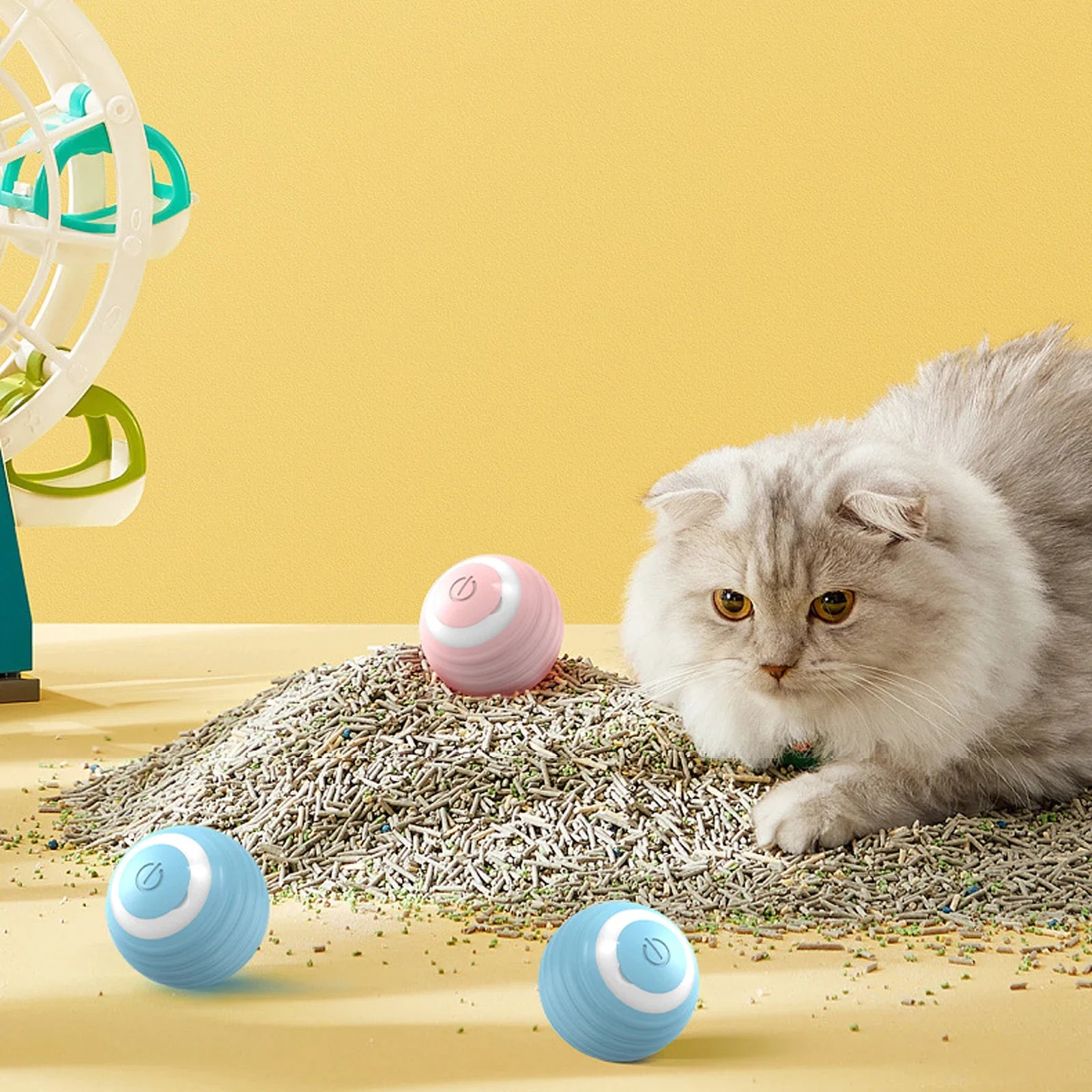 Automatic Moving Cats Toy Interactive Ball Rechargeable Rolling Electric Ball Home Pet  Accessories Things for  Supplies Beauty World Shop