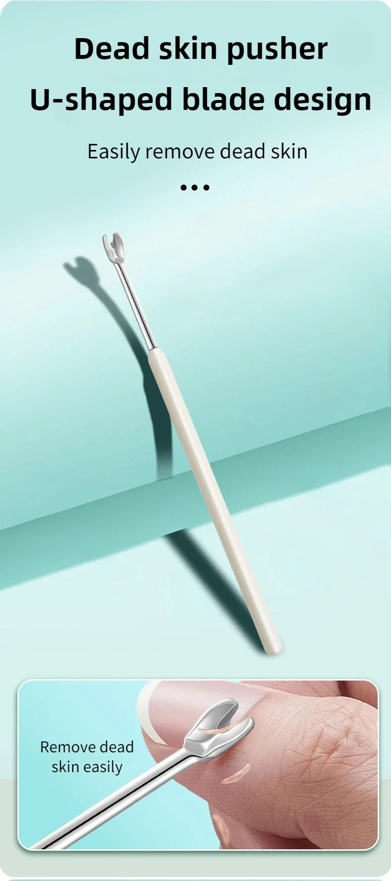 ‌Cuticle Scissors Stainless Steel Sharp Blade Durable Rust Free Nail Care Tool‌ Beauty Fashion