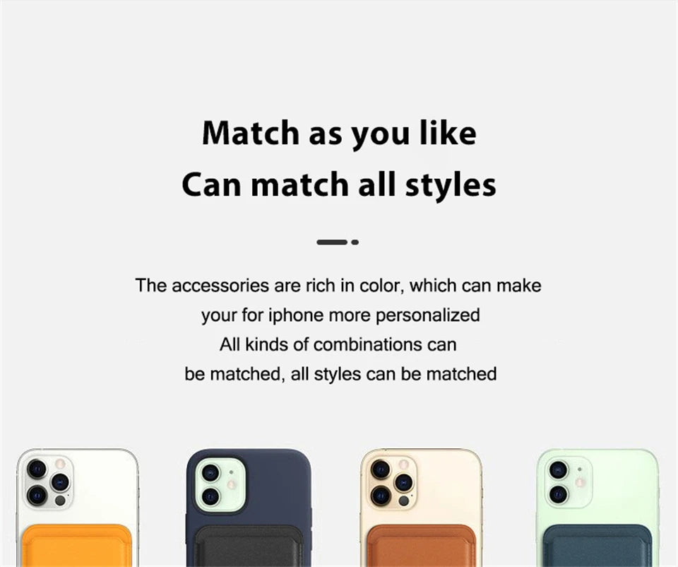 For Magsafe Leather Magnetic Wallet Case For iPhone 14 12 15 13 Pro Max Magnetic Card Bag Cover Samsung S23 S22 Ultra Accessory Beauty World Shop