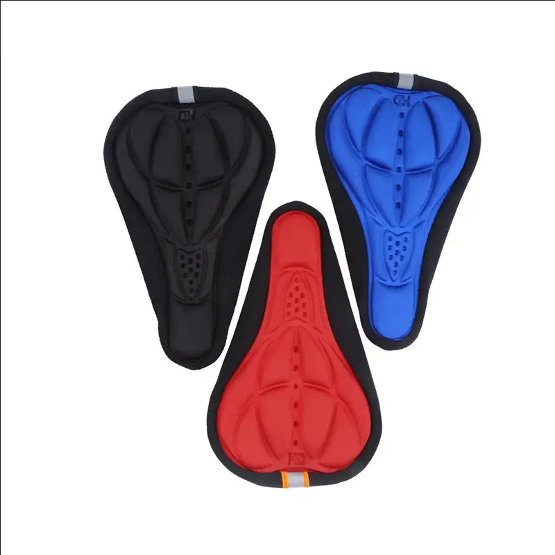 Soft 3D Padded Cycling Bicycle MTB Bike Saddle Seat Cover Cushion Sponge Foam Comfortable Saddles Mat Bicycle Accessory Beauty World Shop
