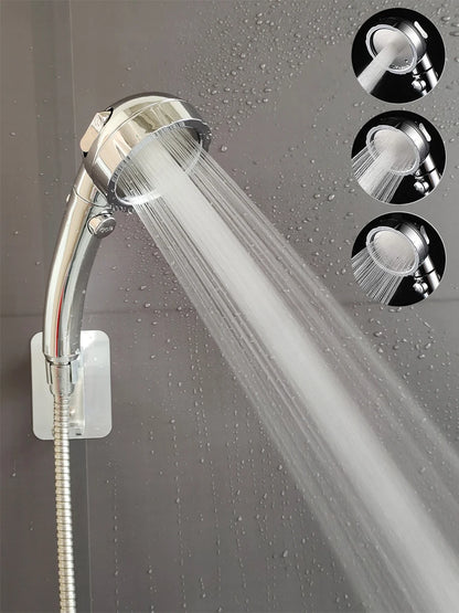 New 3 Modes Adjustable Bath Shower Head High Pressure Rain Water Saving Luxury Home Hotel Sprayer Faucet Bathroom Shower Head Beauty World Shop