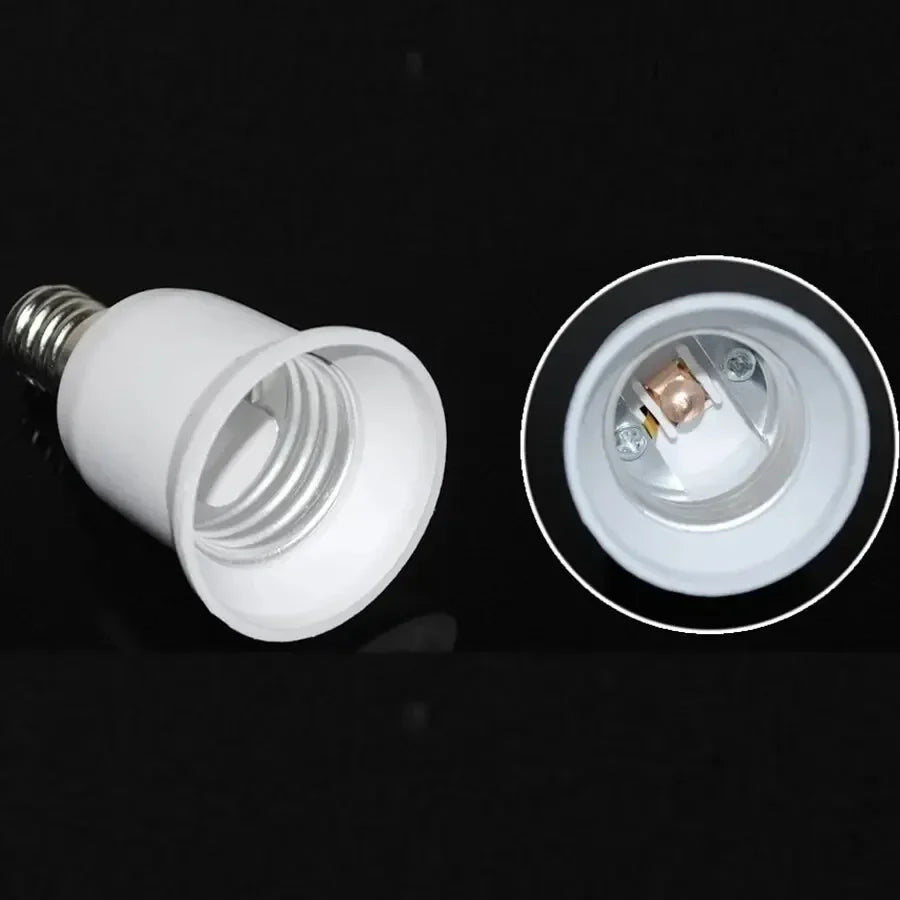 E14 to E27 Lamp Holder Converter Bulb Socket Lamp Base Adapter Plug Extender Sockets for Corn Light Bulbs Spotlight AC 110V-220V Beauty Trend Shop