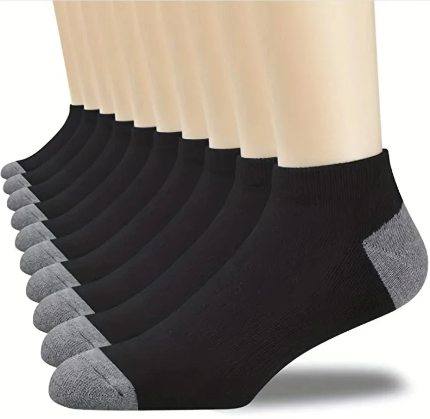 10/5/3pairs Breathable Con Sports Stockings Men Bamboo Fiber Autumn and Winter Men Socks Sweat Absorption Deodorant Business Sox Beauty World Shop