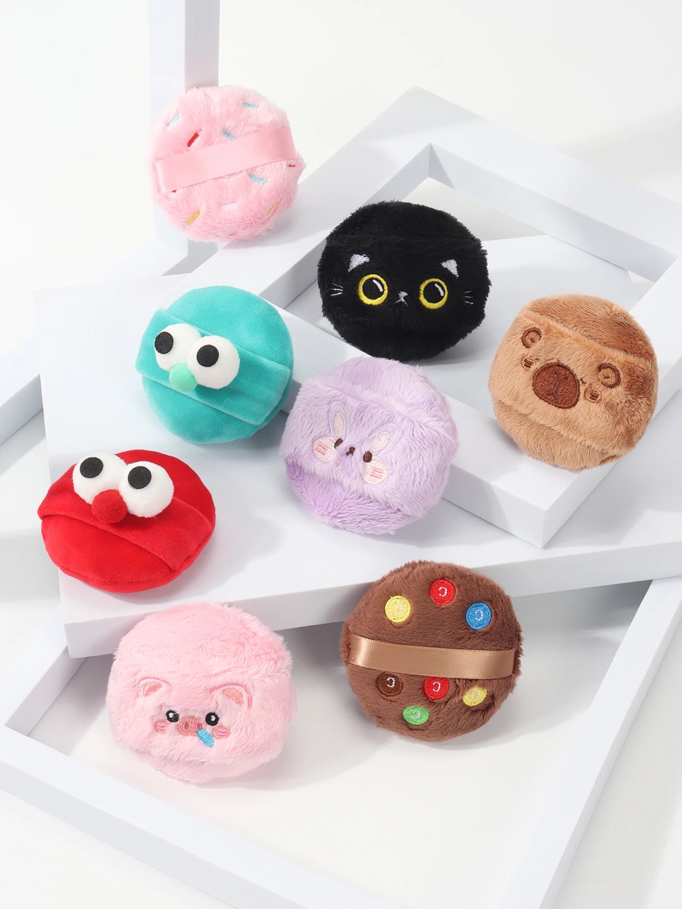 Female Makeup Blender Cosmetic Puff Powder Cute Cartoon Puff Portable Soft Cosmetic Puff Women Make up Tools Kawaii Makeup Beauty World Shop