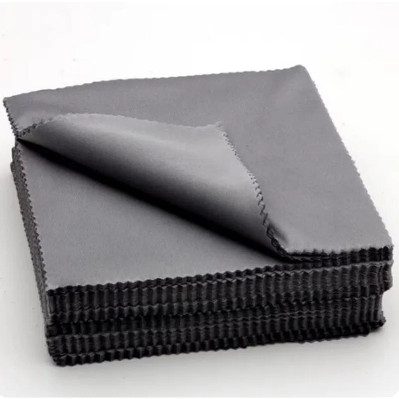 20pcs/lot Black Microfiber Cycling Sunglasses Eyeglasses Cleaning Cloth Glasses Eyewear Clean Lens Cloth Accessories Beauty World Shop