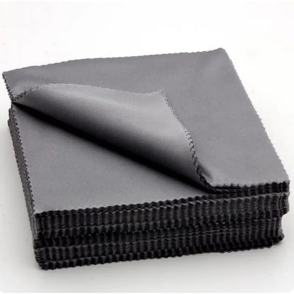 20pcs/lot Black Microfiber Cycling Sunglasses Eyeglasses Cleaning Cloth Glasses Eyewear Clean Lens Cloth Accessories Beauty World Shop