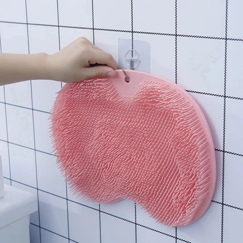 1PC, Exfoliating Foot Brush and Back Scrubber Anti-Slip Suction Cup - Deep Cleansing and Exfoliating Tool for Body Dirt Removal Beauty World Shop
