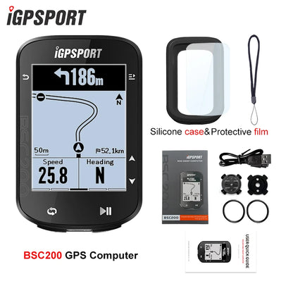 IGPSPORT BSC200 GPS Cycle bike Computer Wireless Speedometer Bicycle Digital ANT+ Route Navigation Stopwatch Cycling Odometer Beauty World Shop