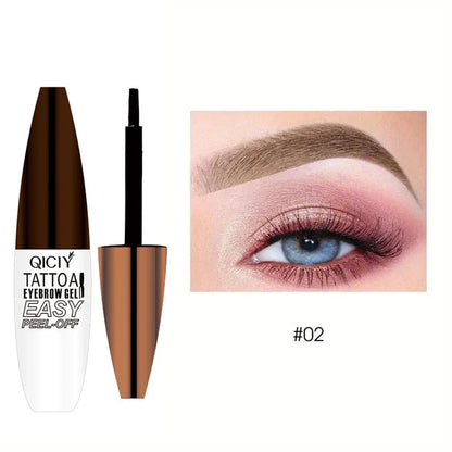 Lasting 3 Days Tattoo Easy Peel Off Eyebrow Gel Cream Types Long-Lasting Smudge-Proof Sweat Resistant  Waterproof Cosmetics Beauty World Shop