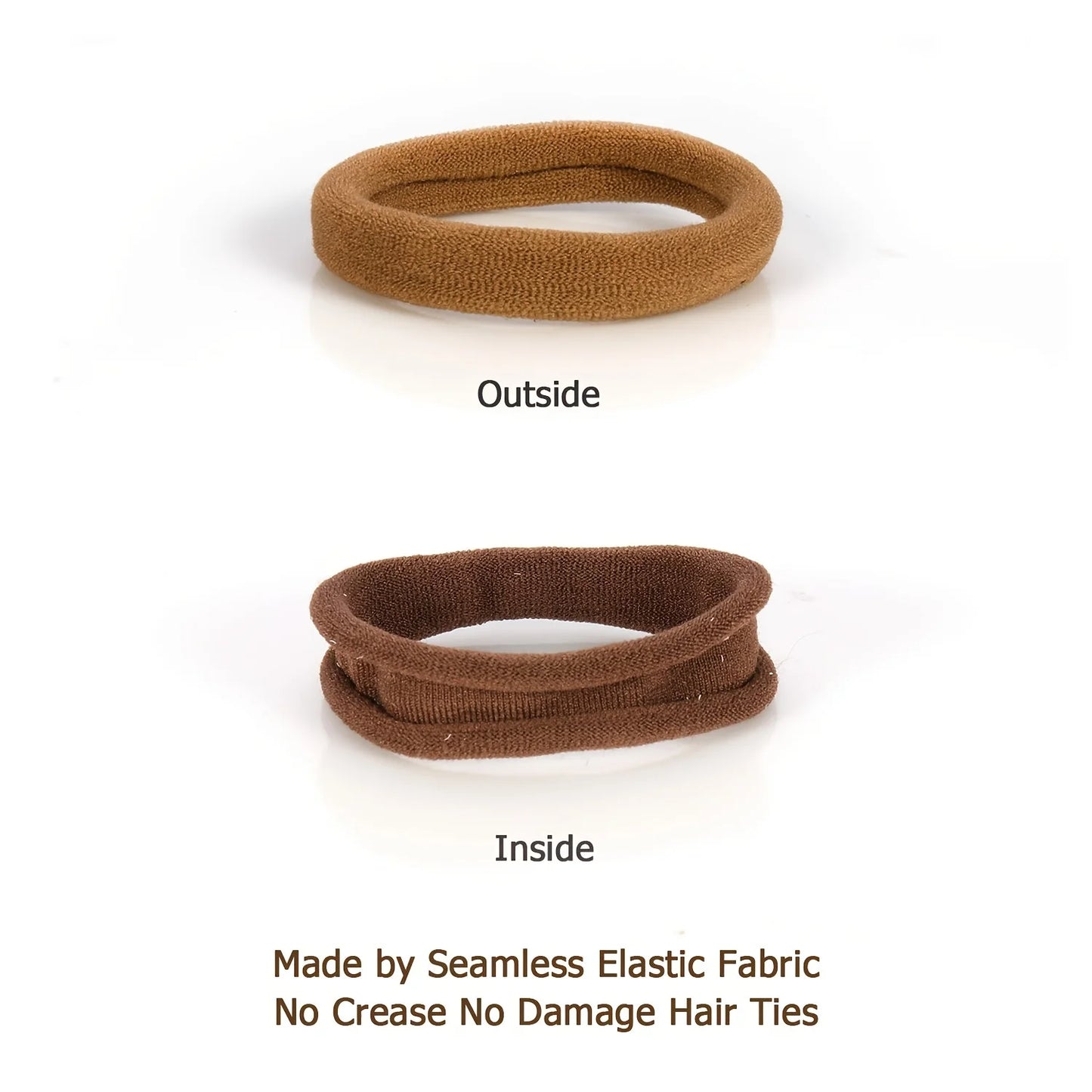 50/100/200pcs Women Girl Mixed Colors Hair Bands Basic Hair Ties Elastic Headband Simple Hair  Accessories Ponytail Holder Beauty Fashion