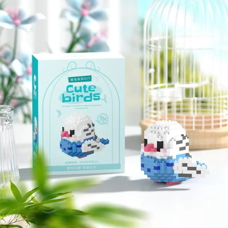 Kawaii Cute Bird Small Building Blocks Set Creative Educational Building Toys For Boys Girls Toys Suitable For Decorate Beauty World Shop