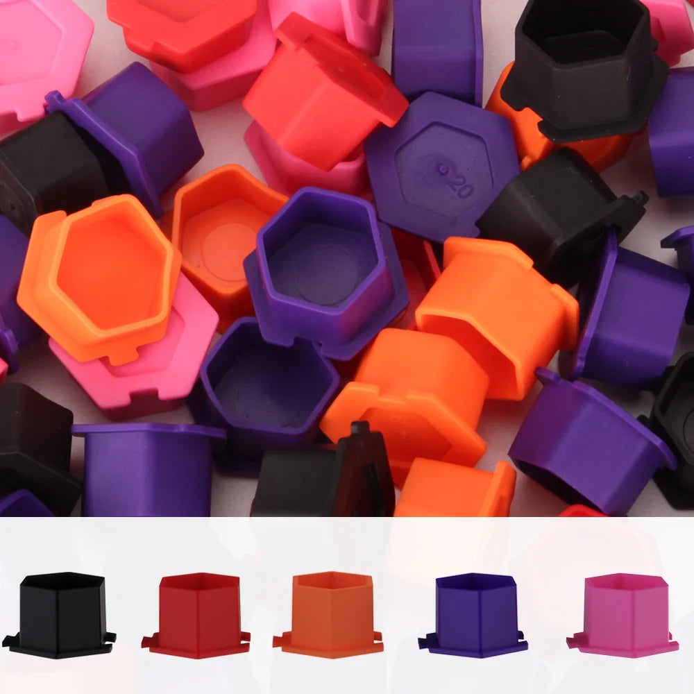 200Pcs Disposable Tattoo Silicone Ink Cup Permanent Makeup Pigment Holder Container Cap Tattoo Ink Accessories for Tattoo Artist Beauty Trend Shop