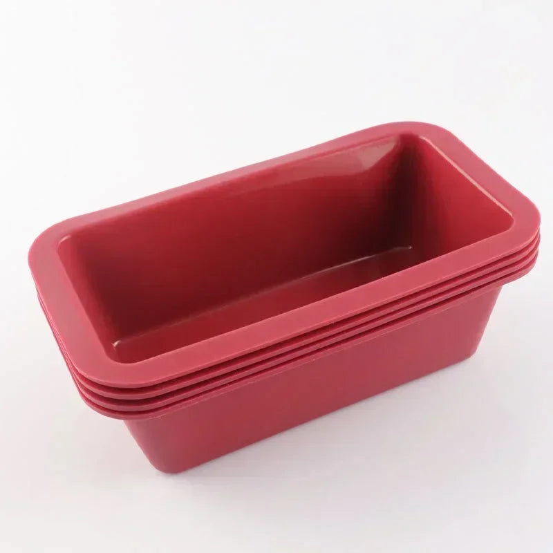 Silicone Baking Molds NonStick Rectangle Cake Pans Mini Loaf Pan Easy Release Bread Toast Mould Kitchen Accessories Pastry Tool Beauty World Shop