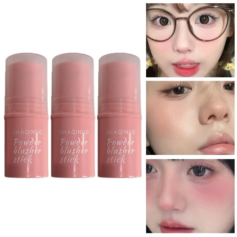 SHAQINUO Energizing Blush Stick - Natural Matte Finish, Creamy Texture, Easy to Blend for a Youthful Glow Beauty World Shop