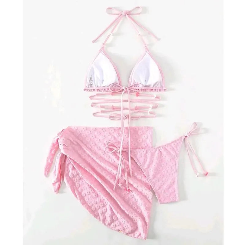 Pink Sexy Bikinis Swimsuits Women's Swimwear Push Up Female Beach Swimming Wear Girls Bathing Suits Brazilian Bikini Pool Bather Beauty World Shop