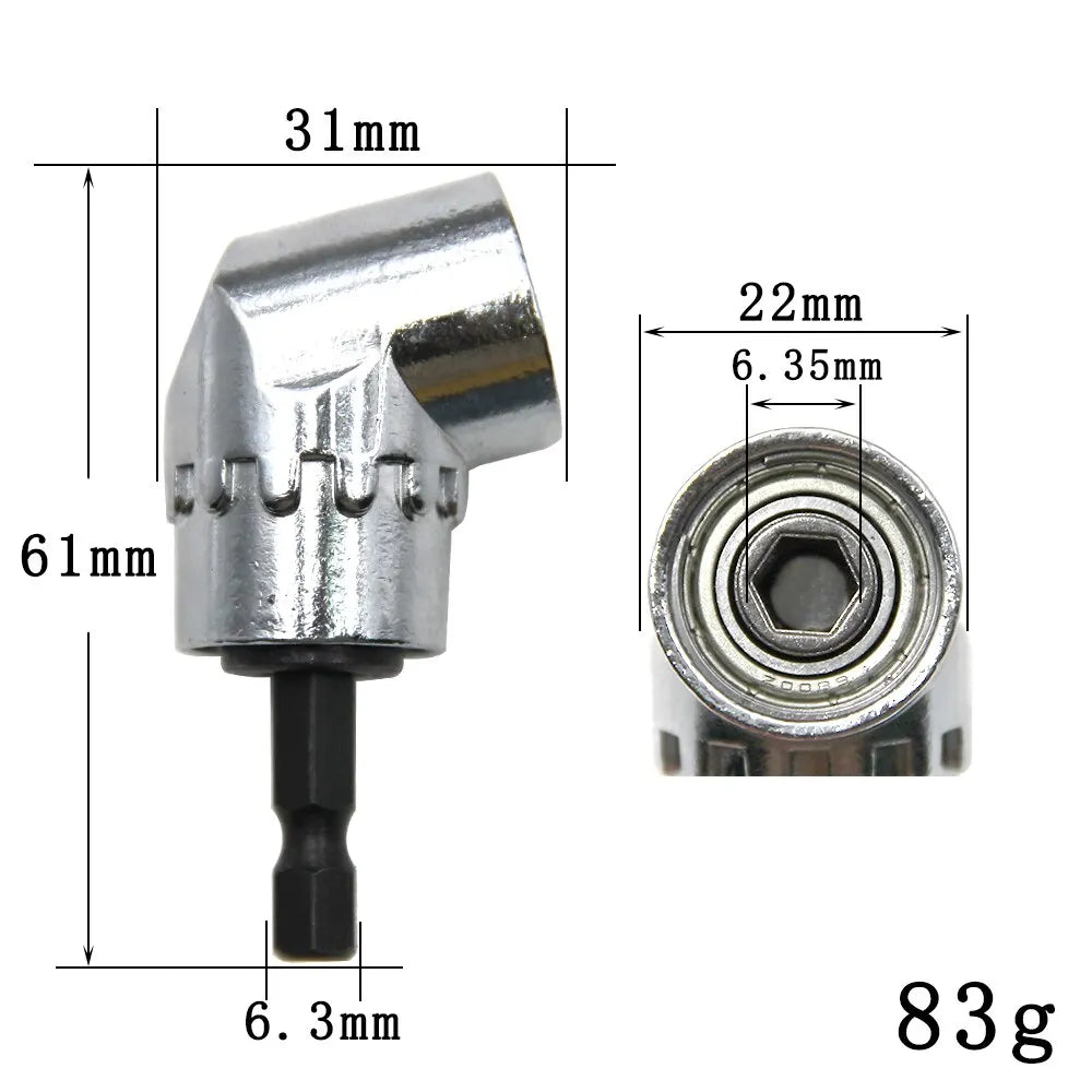 105 Degree Turning Screwdriver Joint Electric Drill Corner Attachment Extension Socket Screwdriver Head Tool Beauty World Shop