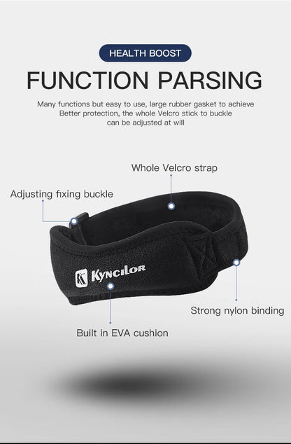 1PC Patella Kneecap Band Adjustable Silica Gel Knee Tendon Strap Protector Knee Pad Running Sports Cycling Gym Knee Support Beauty World Shop