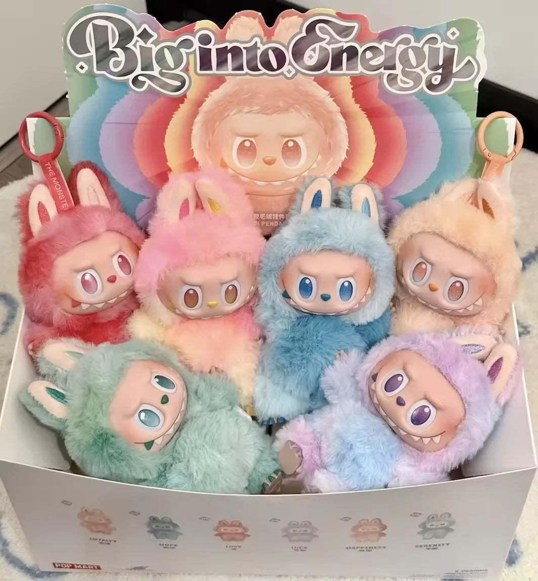 Blind Box For Popmart Labubu The Monsters Macarons Lisa Same Heart Vinyl Base Series Trendy Toy Decorations Birthday Gifts Beauty World Shop