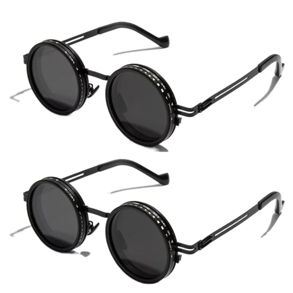 New ND2-400 Adjustable Dimming Glasses 9 Level ND Filter Fishing Sunglasses UV400 With Glasse Case Sunglasses Outdoor Beauty World Shop